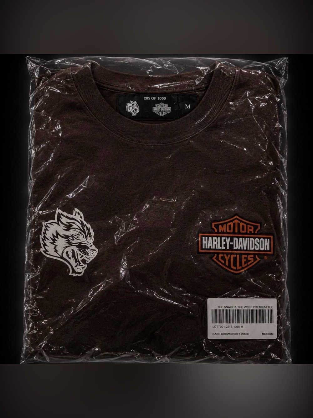 Darc Sport x Harley-Davidson ‘The Snake & The Wolf’ Premium Tee - Size M - NWT - Picture 4 of 4